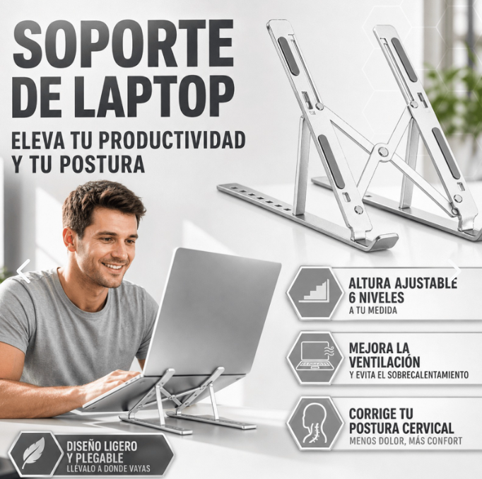 Soporte de Laptop Golden Lure